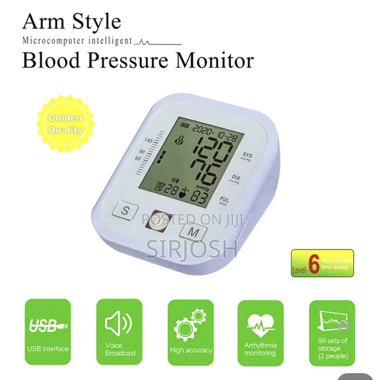 Arms Style Blood Pressure Monitor