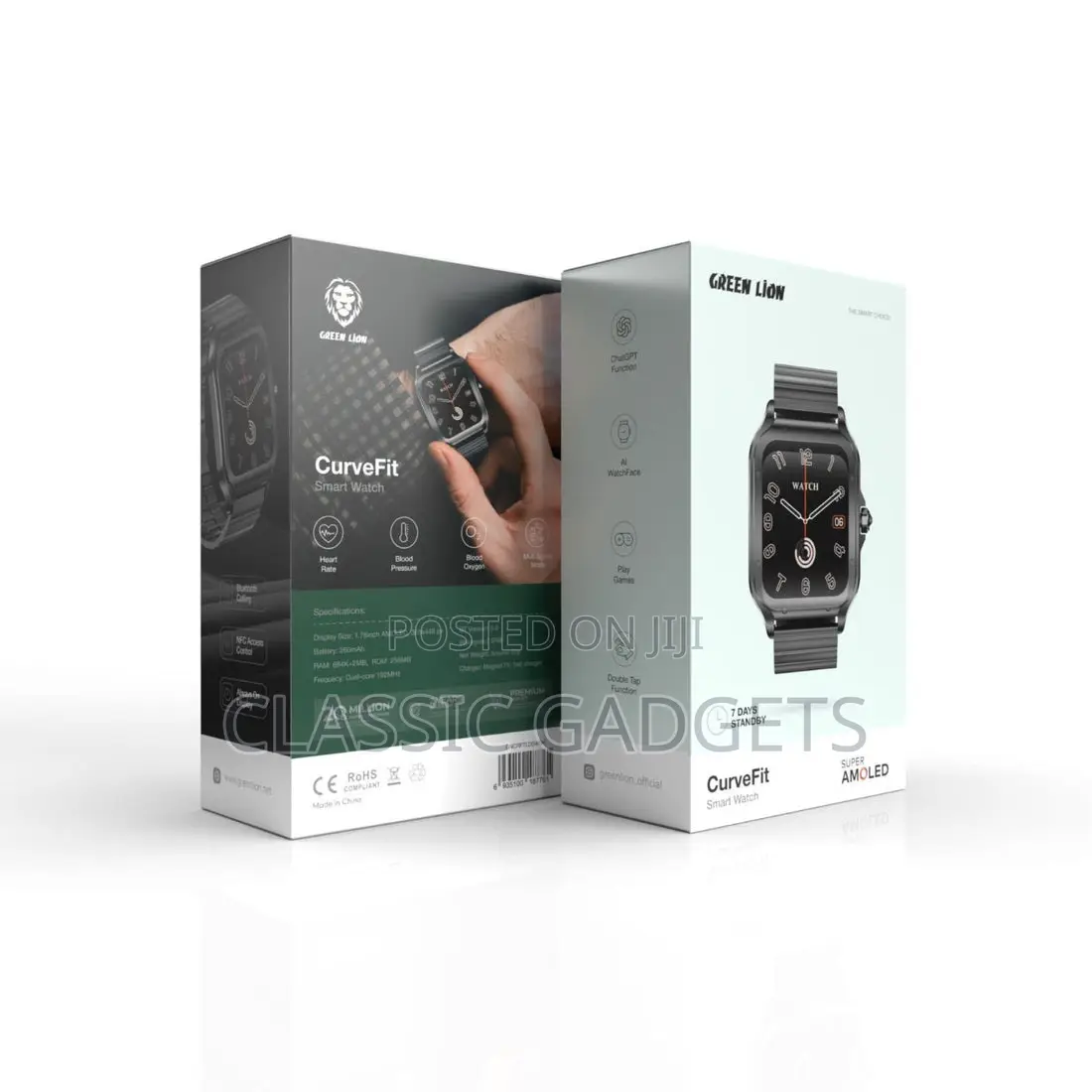 Green Lion Curvefit Amoled Smart Watch