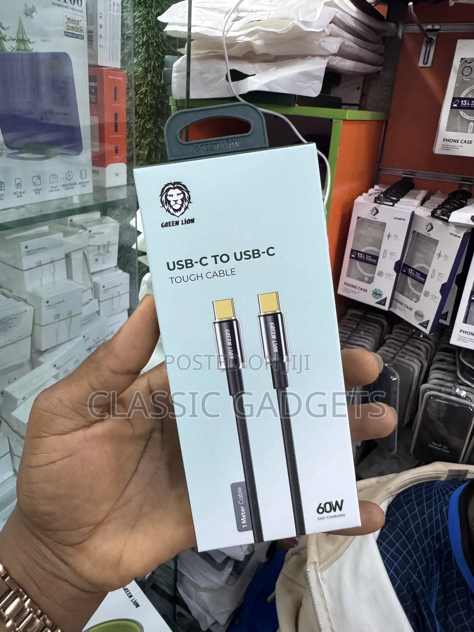 Green Lion Type-C to Type-C Tough 60w Cable (1m)