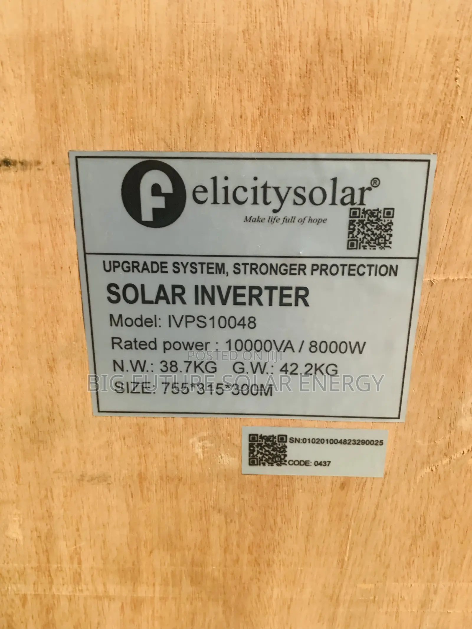 10kva Felicity Solar Inverter 48v