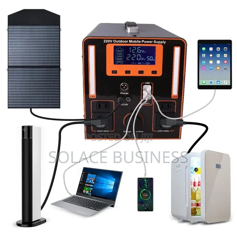 TOFEM Portable Power Station 500W, 512WH - Lifepo4 Battery