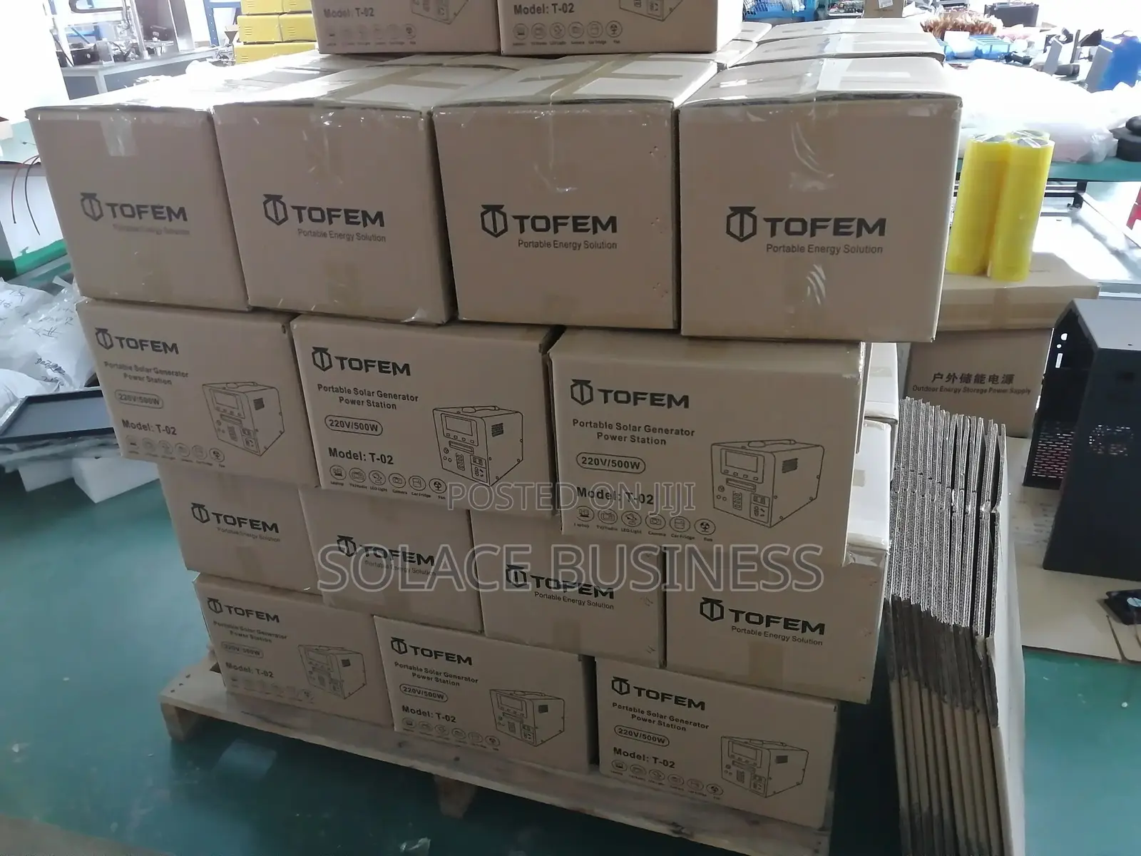 TOFEM Portable Power Station 500W, 512WH - Lifepo4 Battery