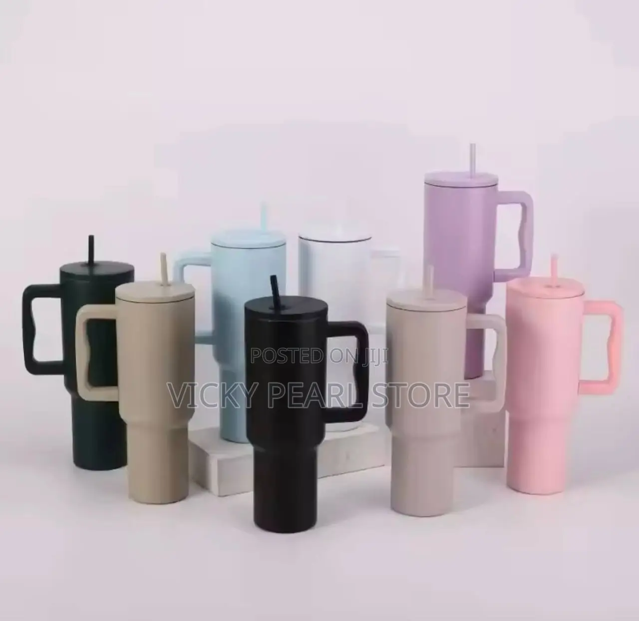 Stainless Stell Vaccum Cup With Straw
