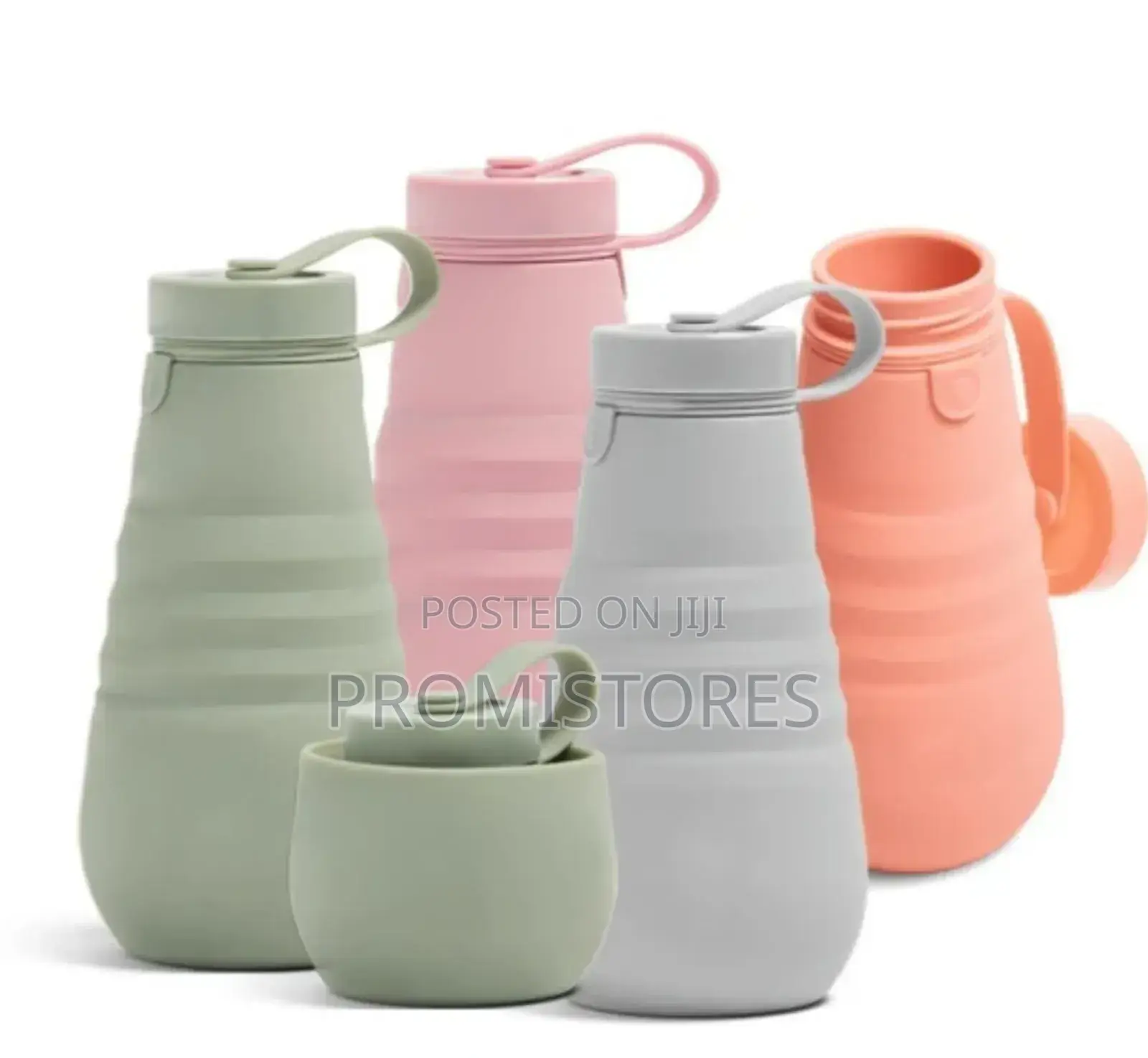 500ml Silicone Collapsible Water Bottle
