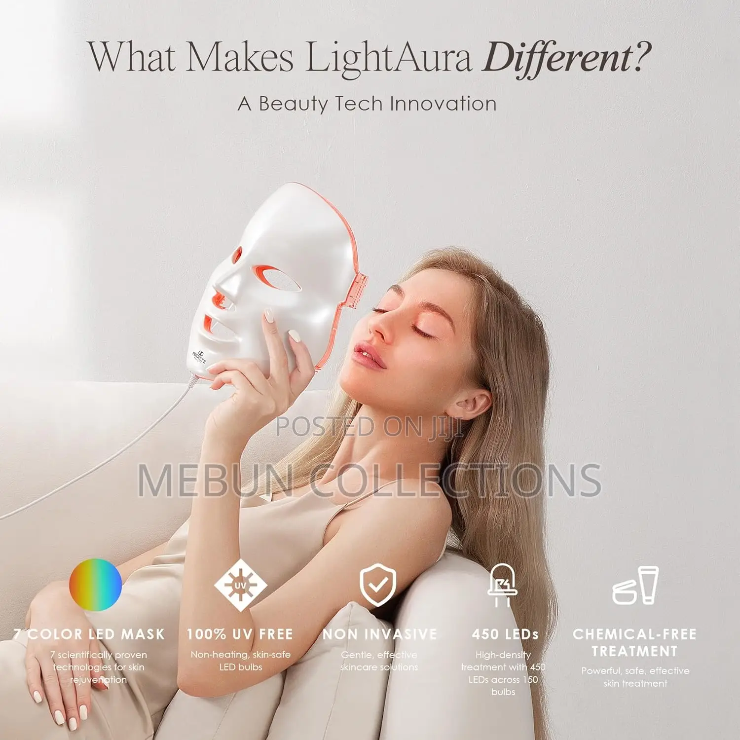 Light Facial Beauty Instrument/ Light Therapy Face Mask