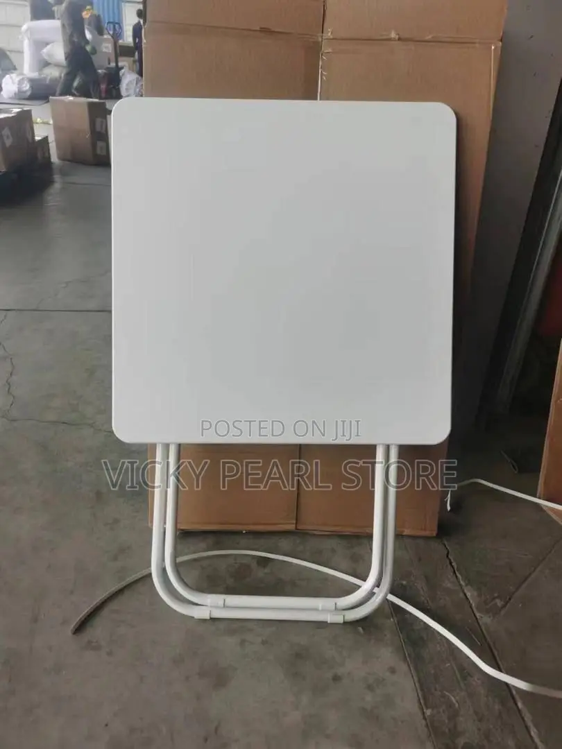 Foldable Table and Chair (White )