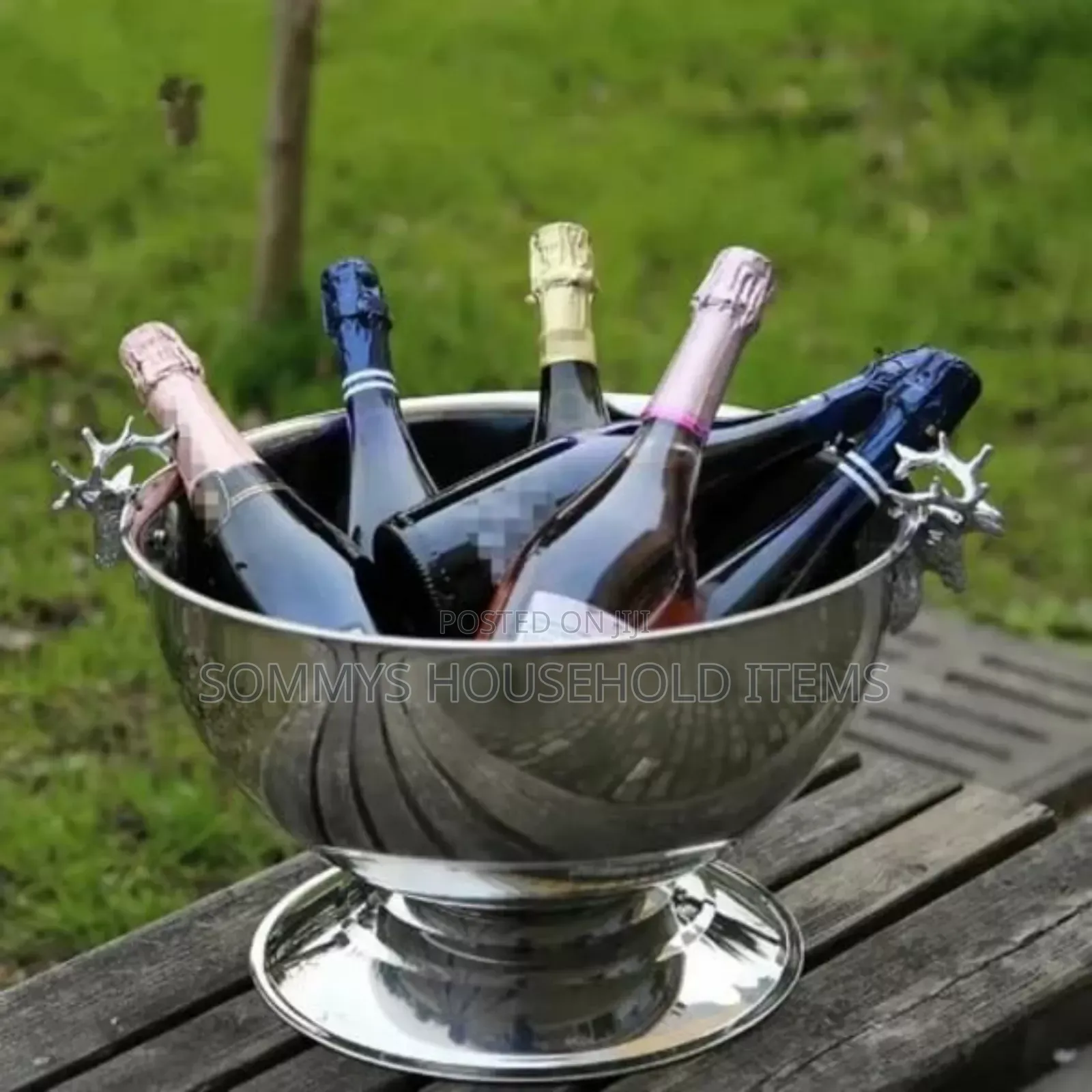 European Deer Head Champagne Ice Wine Bowl