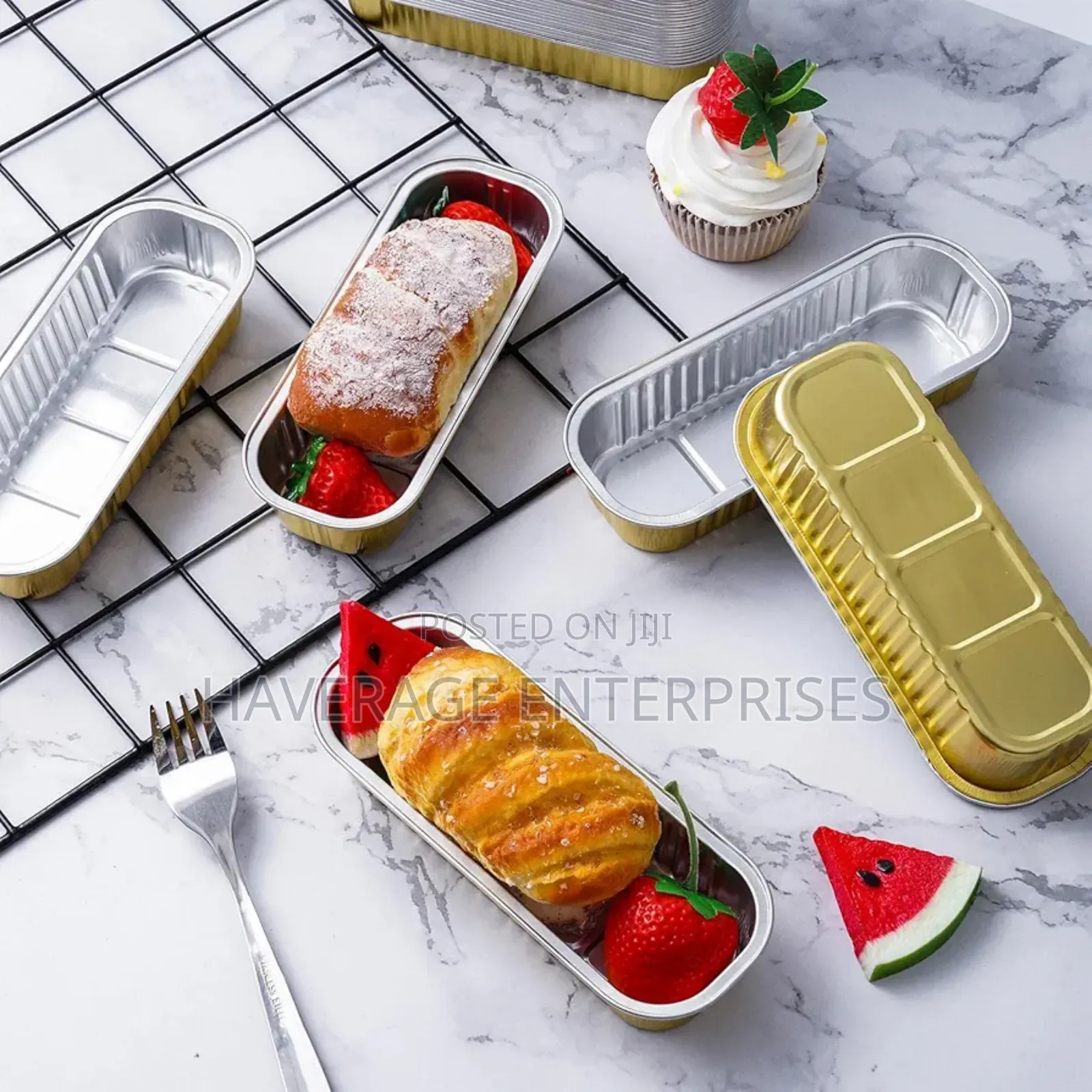 Aluminium Foil Tray 150mmx47mm 200ml 500pce
