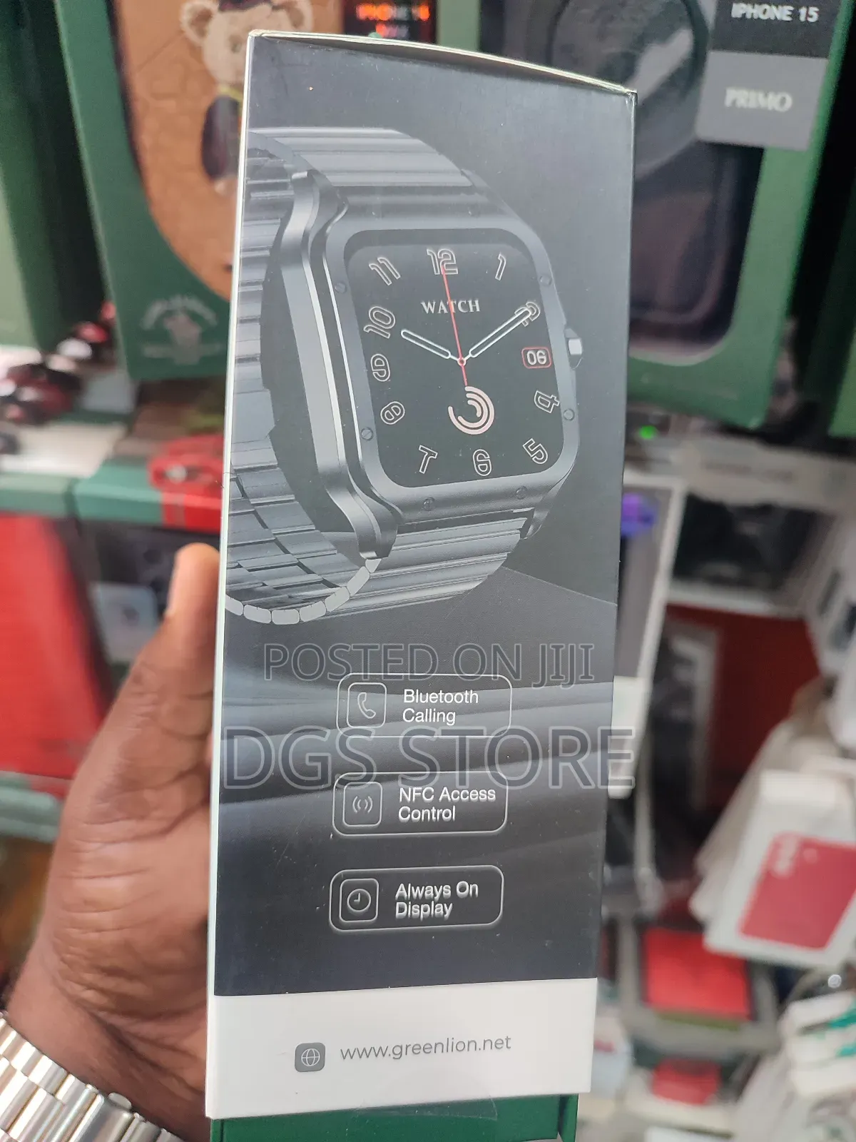 Green Lion Curve Fit Smart Watch