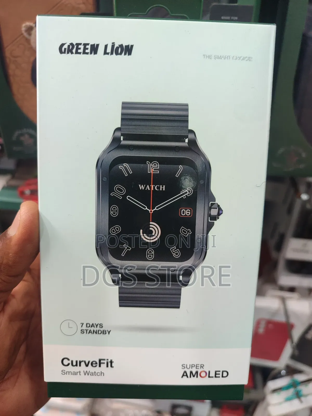 Green Lion Curve Fit Smart Watch