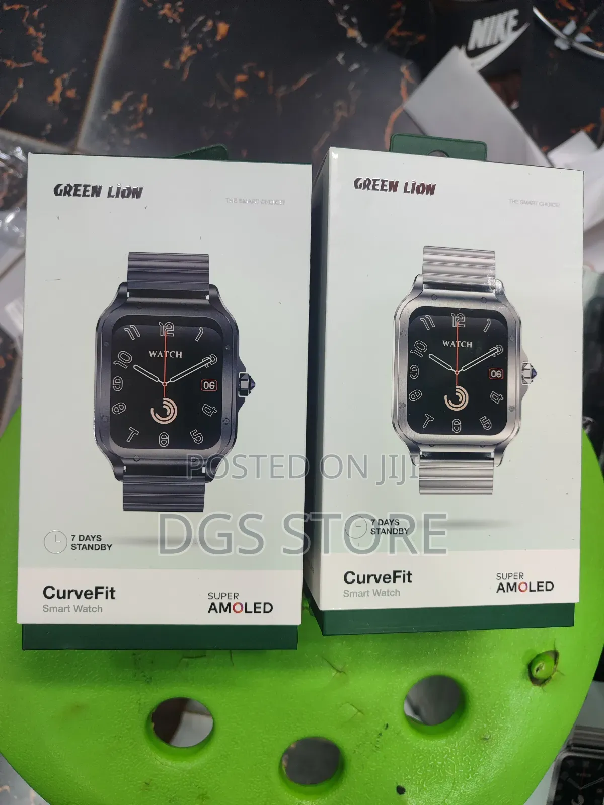 Green Lion Curve Fit Smart Watch