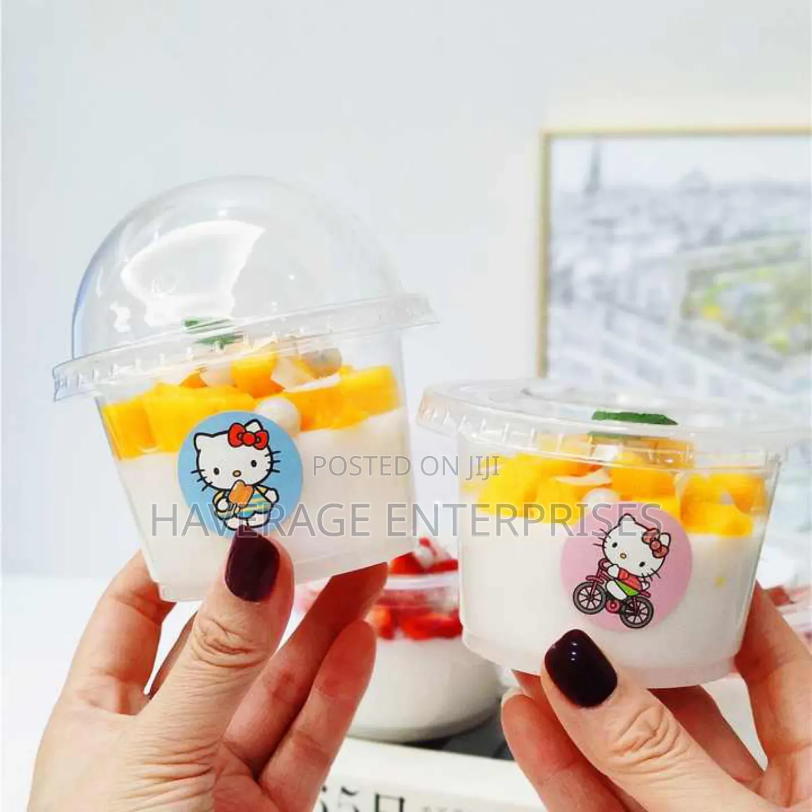 Disposable Parfait Cups + Lids for Yogurt Dessert Cups 12oz 1,000pc