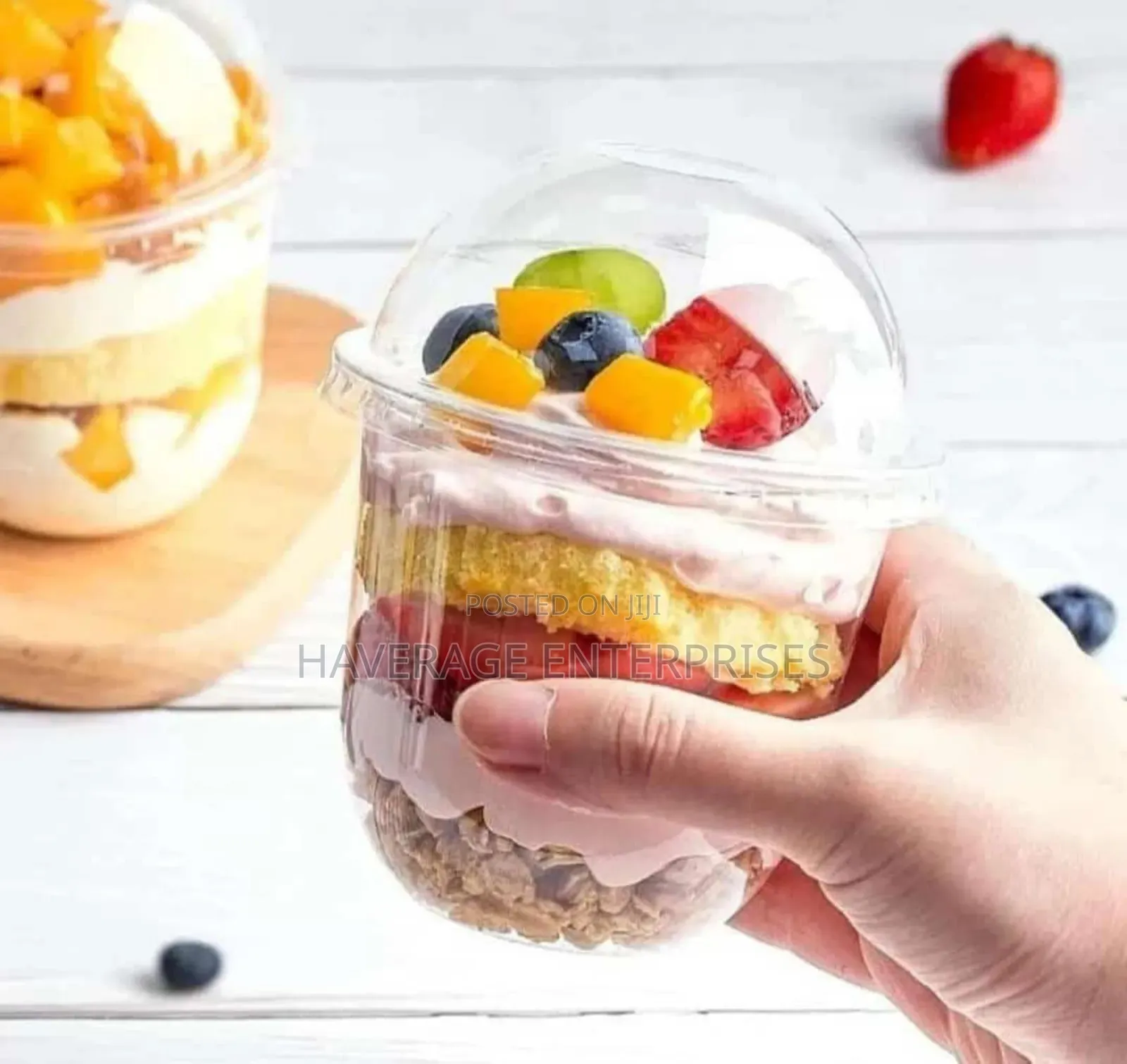 Disposable Parfait Cups + Lids for Yogurt Dessert Cups 12oz 1,000pc