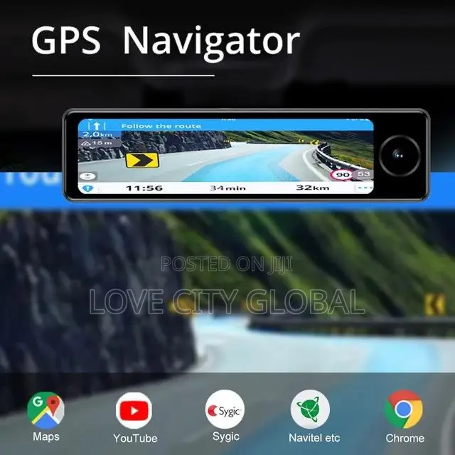 3 Camera 4G Dashcam Emergency Accident Lock, GPS, DVR, ADAS