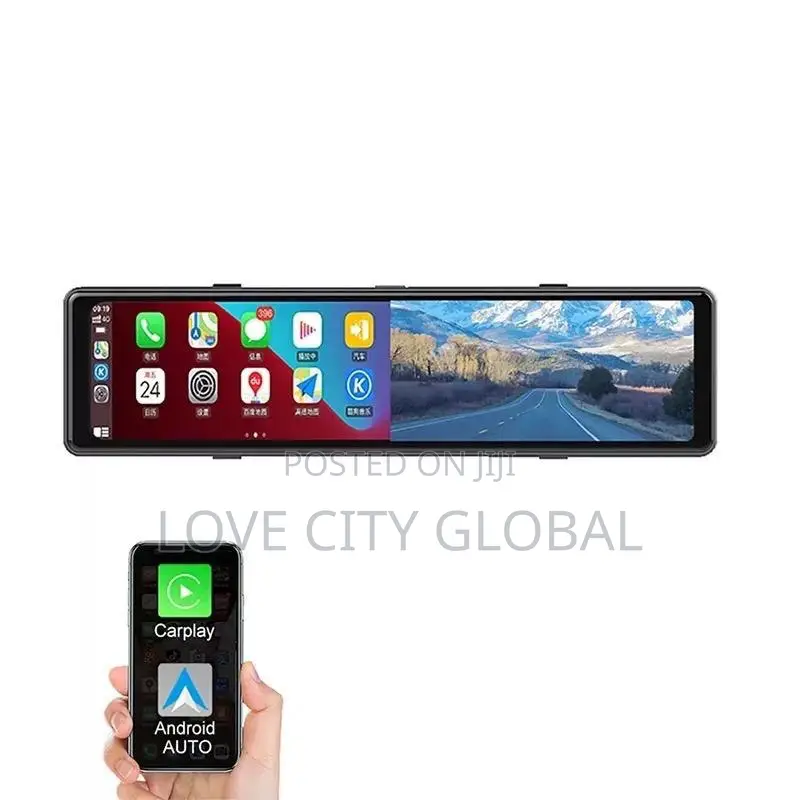 10" Dual Lens Dashcam IPS Touchscreen Night Vision Wifi