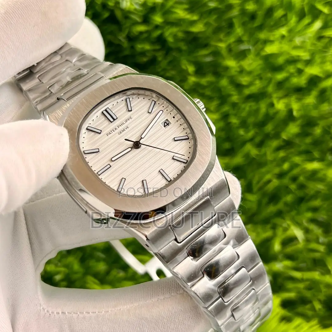 Original Patek Philippe Geneve Silver Chain Watch in Store