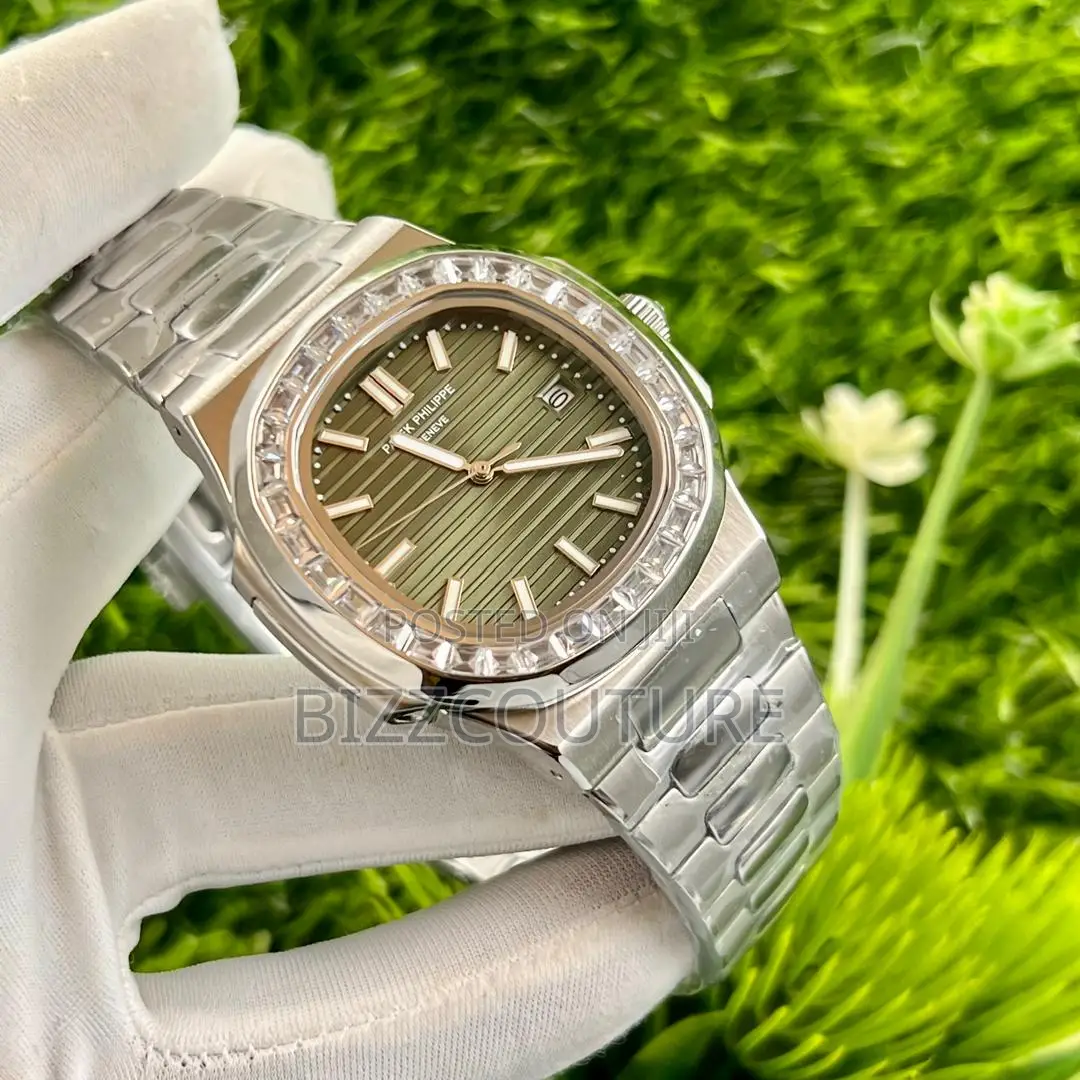Original Patek Philippe Geneve Silver Chain Watch in Store