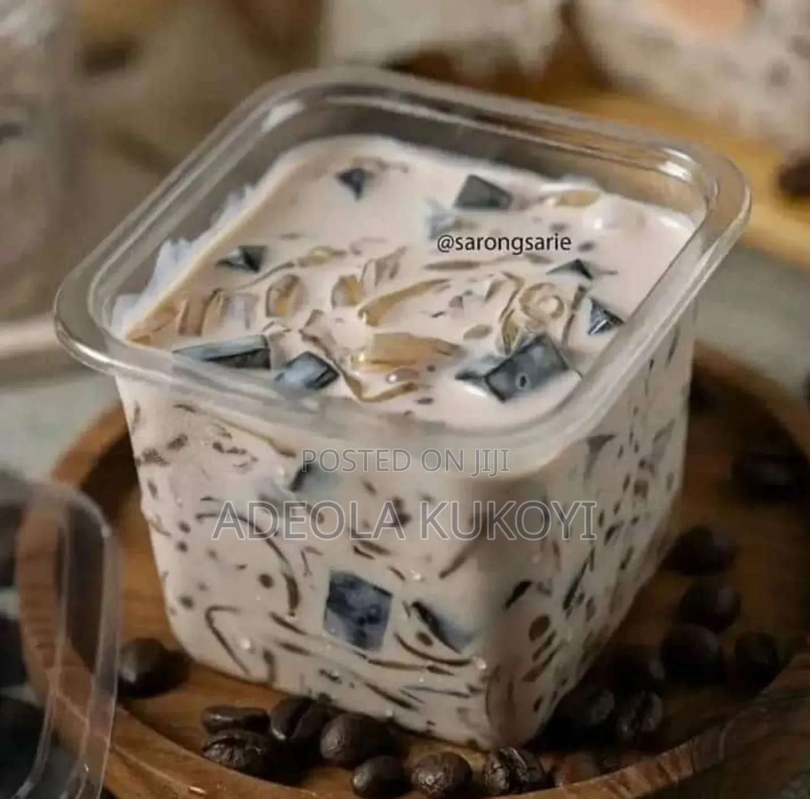 50 Pieces Square Clear Parfait Bowl