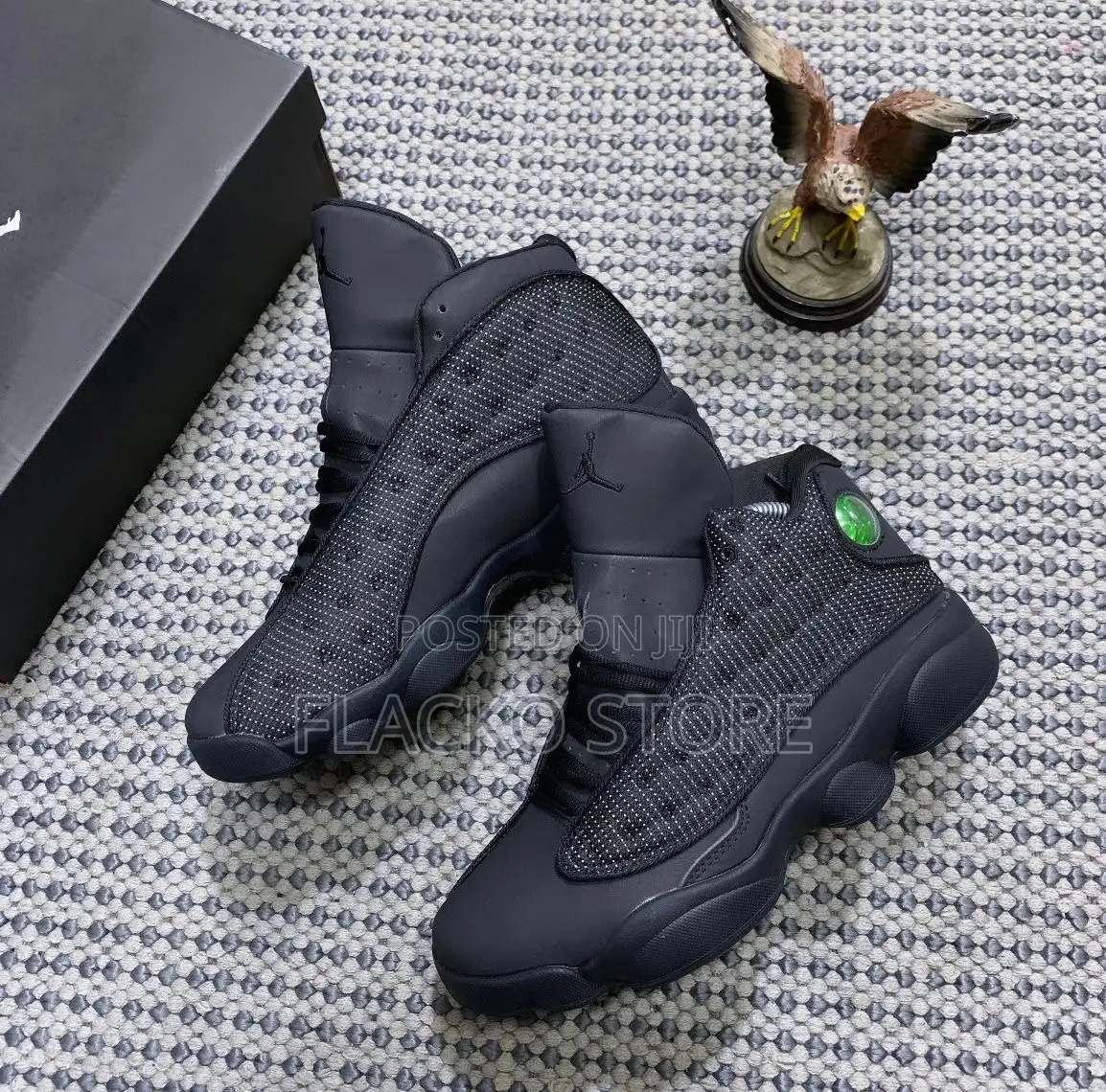 Original Air Jordan 13 Black Sneakers