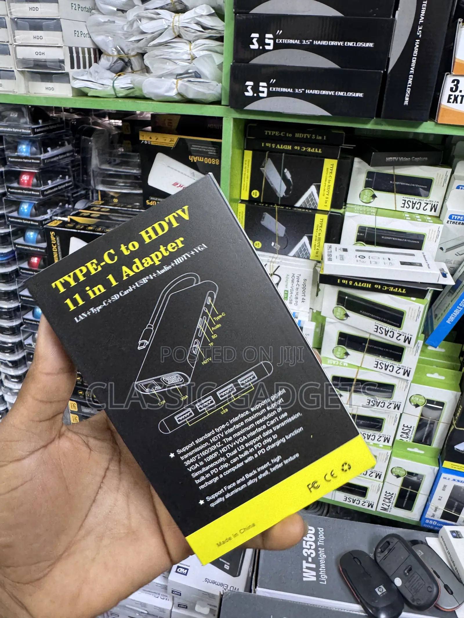 11 in 1 Usb C Hub Type C Adapter Hdmi Vga Rj45 Lan Hub