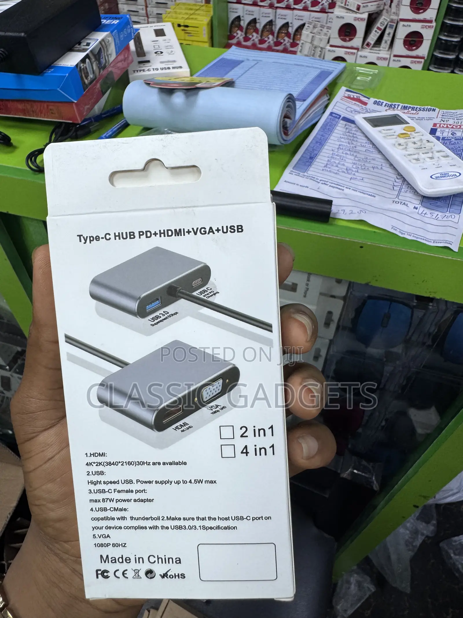 4 in 1 Type C to Hub 87W Fast Charger for Macbook