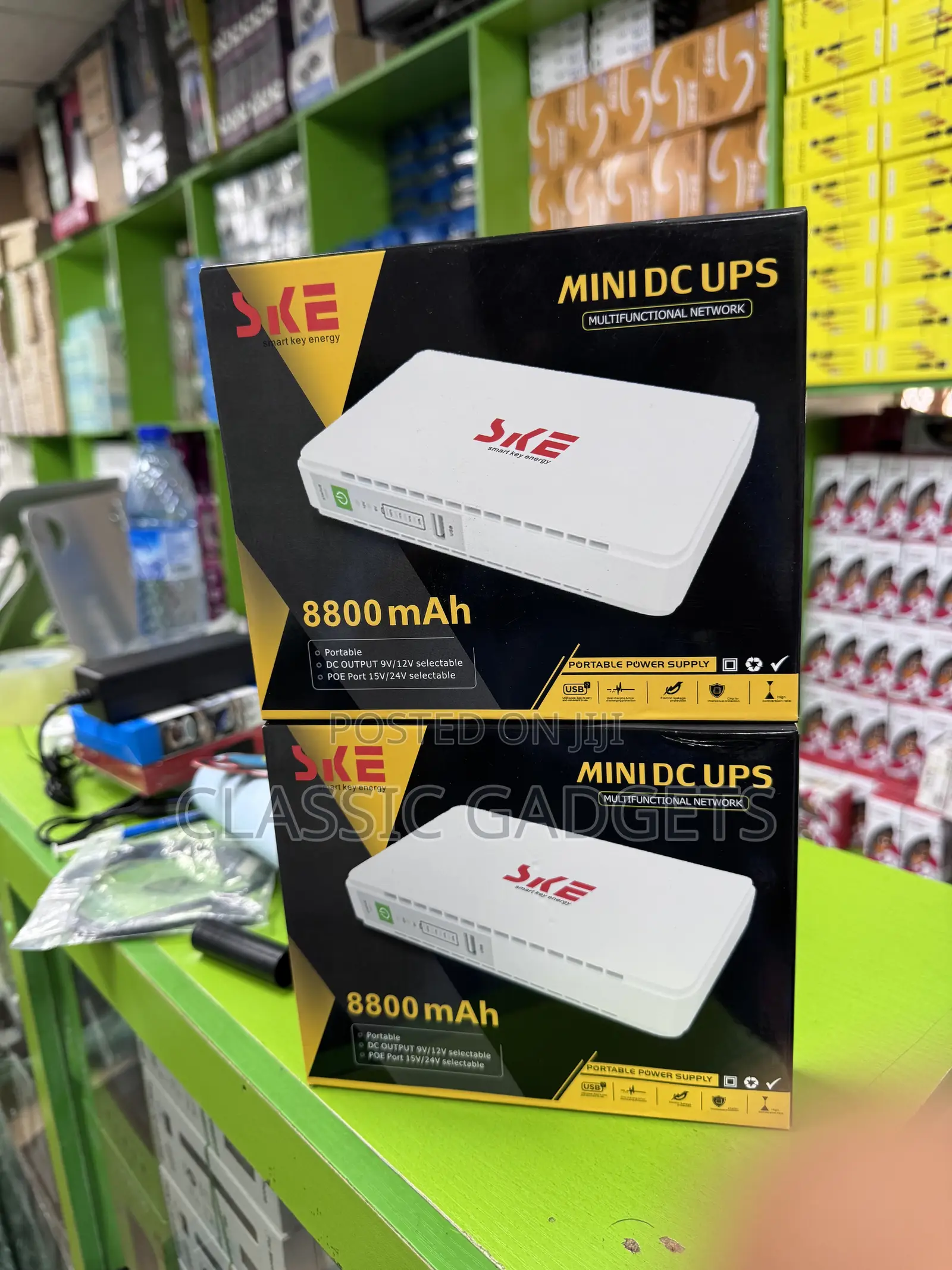 SKE MINI DC UPS 8800mah Power Bank for Router , CCTV