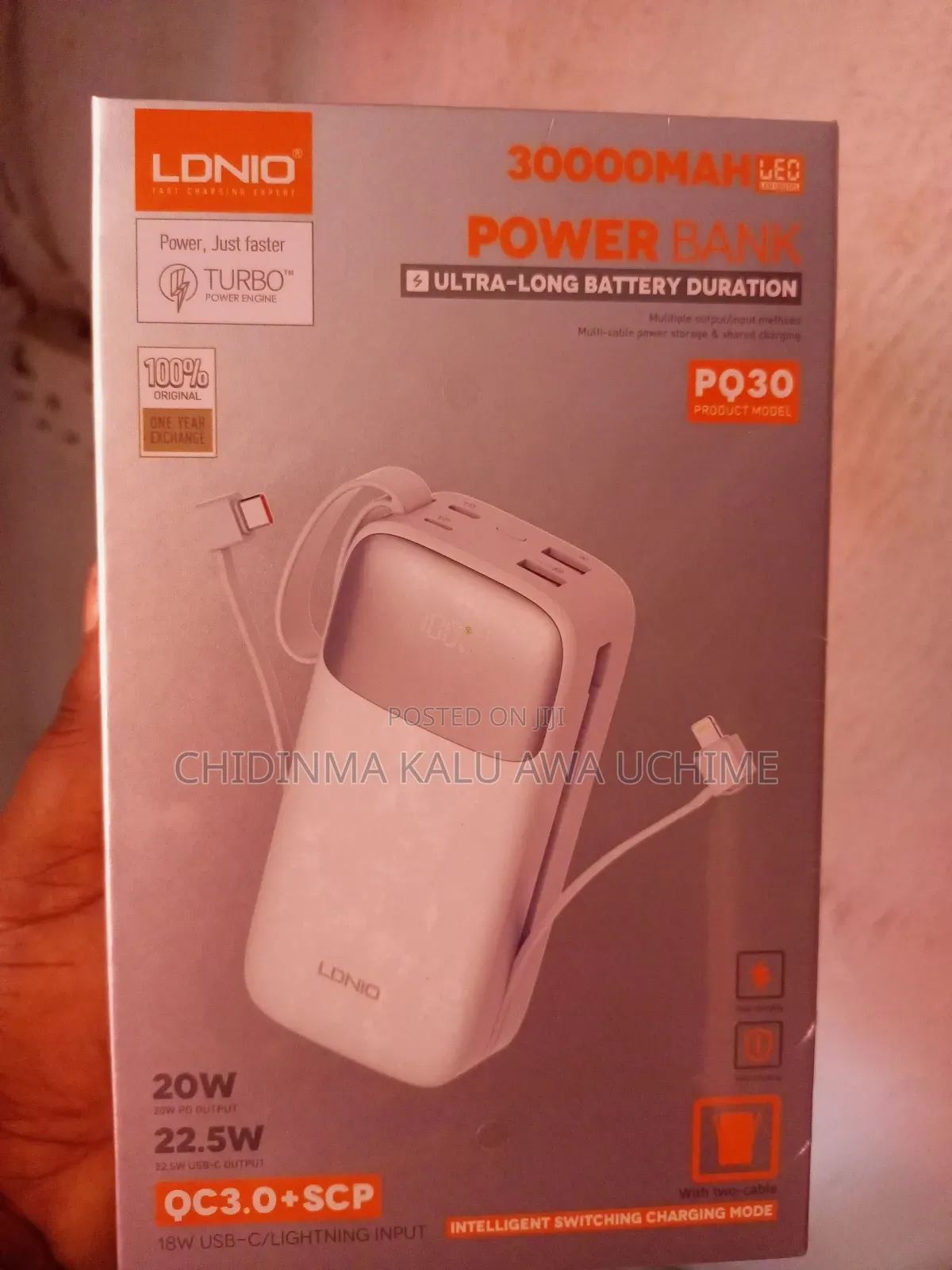 Ldnio 30000mah 22.5w Fast Charging Power Bank