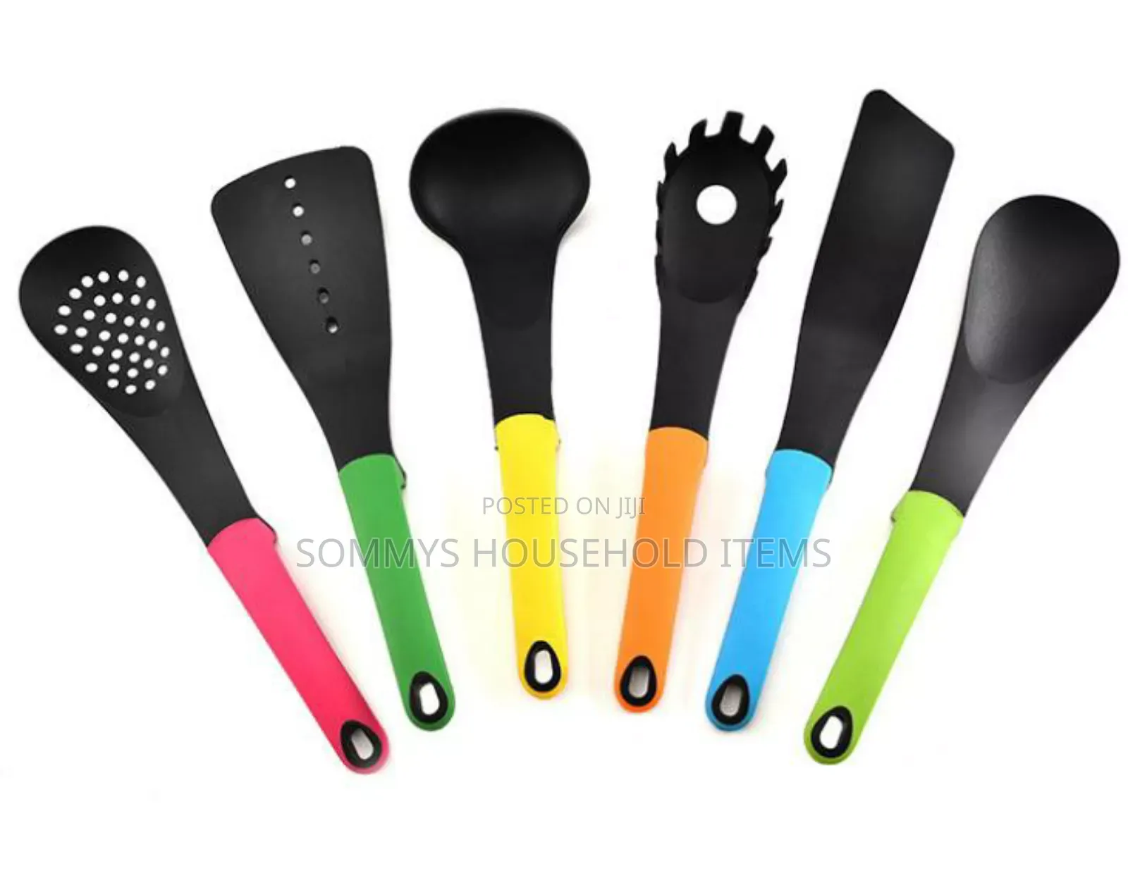 Original 6pcs Non-Stick Cooking Spoons With Stand.