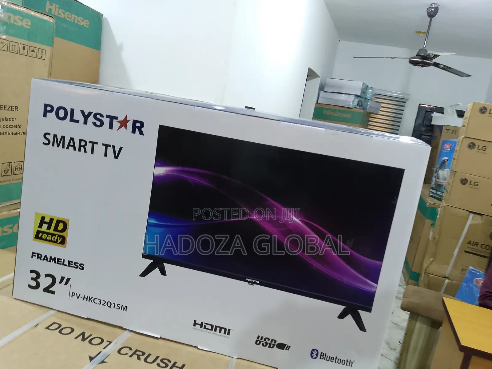 New -in Polystar 32 Inches Smart Tv -PV-HKC32Q1SM
