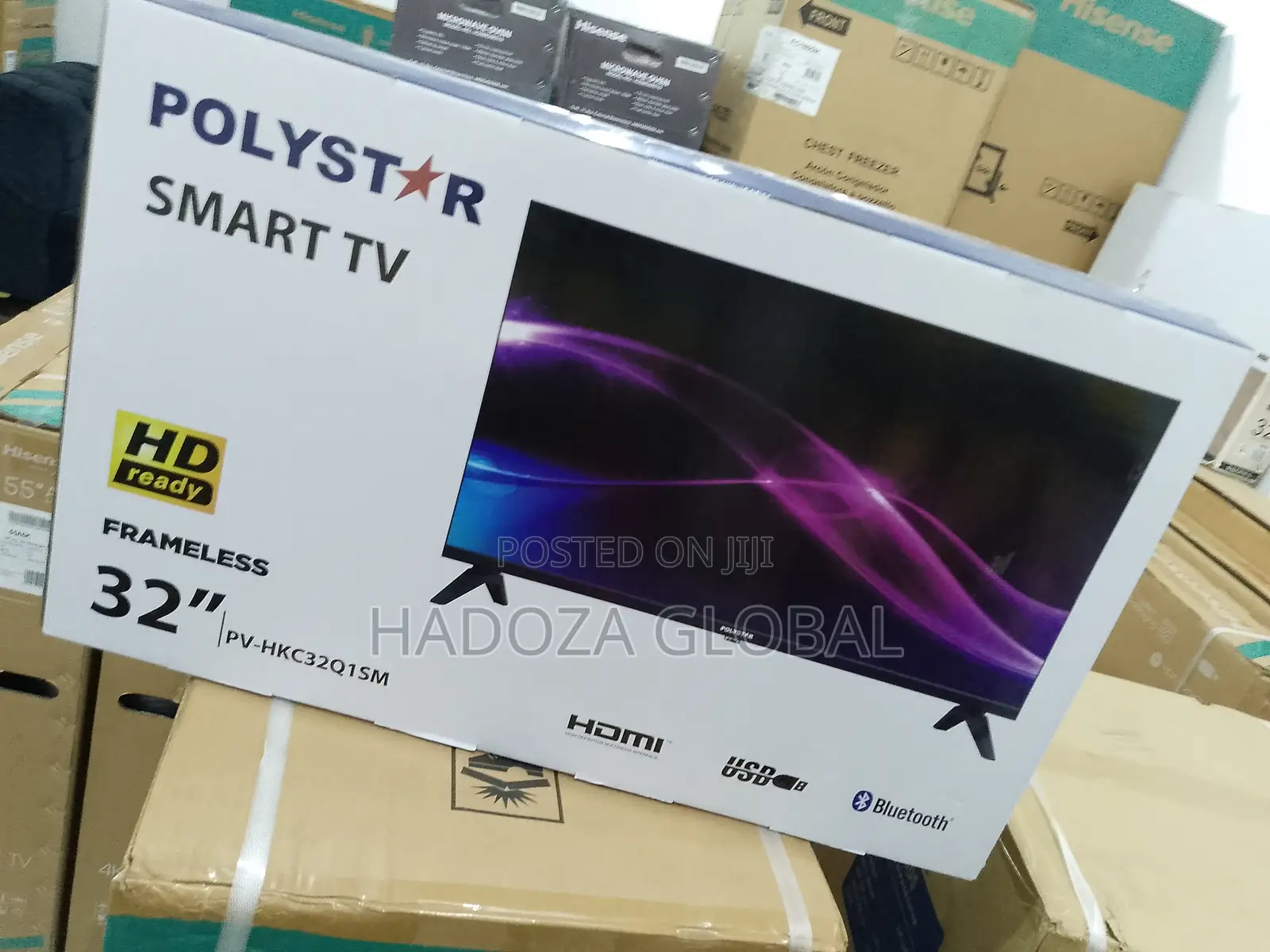 New Polystar Premium 32" Smart Tv-Pv-Hkc32q1sm