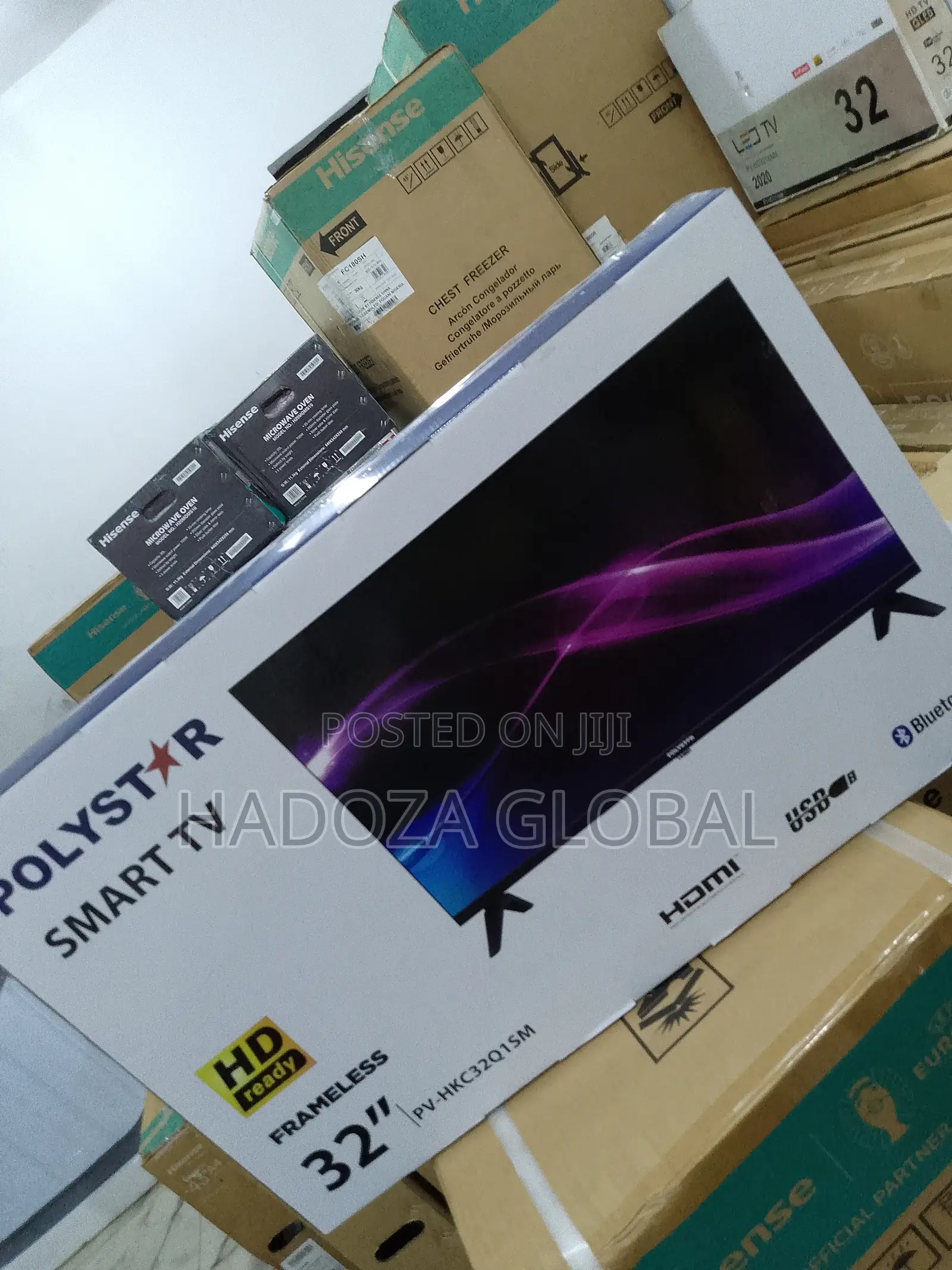 New Polystar Premium 32" Smart Tv-Pv-Hkc32q1sm