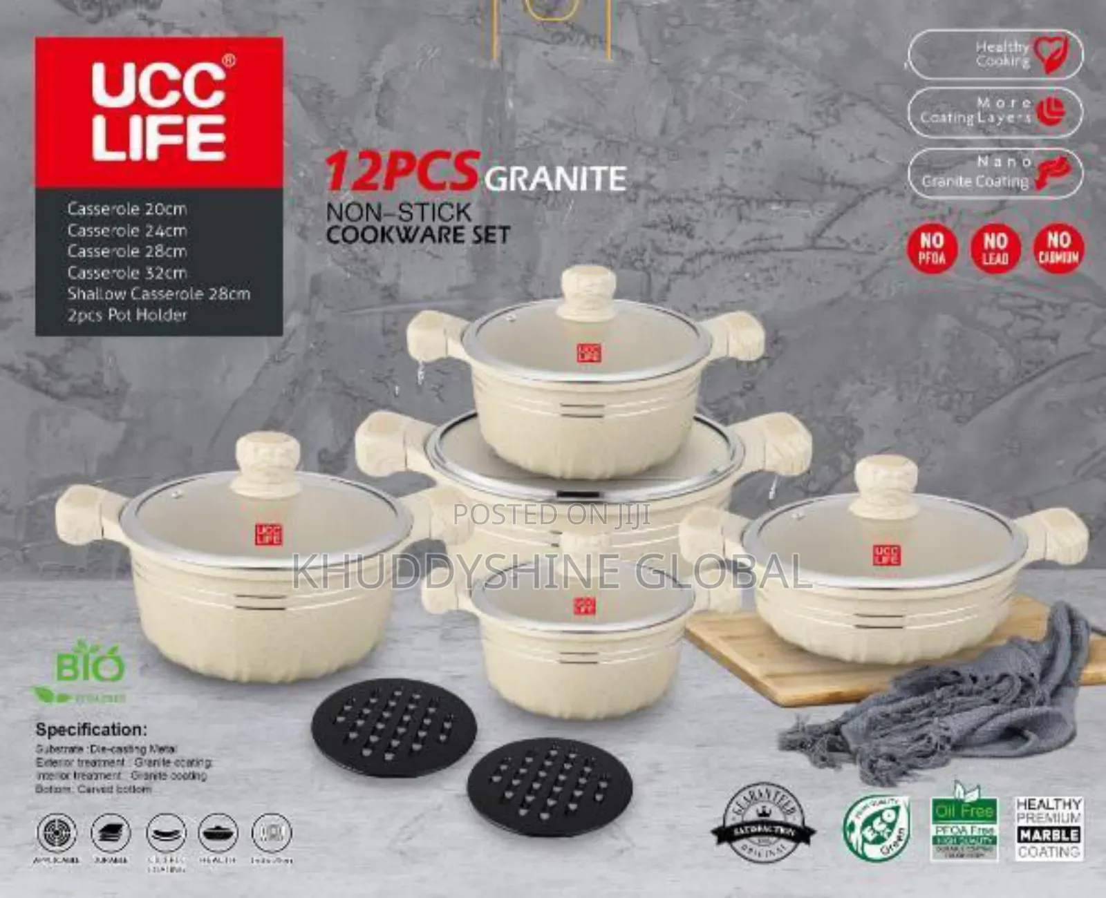 Non-Stick Cookware Set
Casserole 20cm
Casserole 24cm