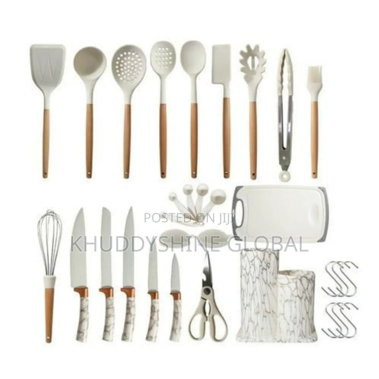 25pcs Silicone Spoon and Knife Cooking Utensils Spoon Set