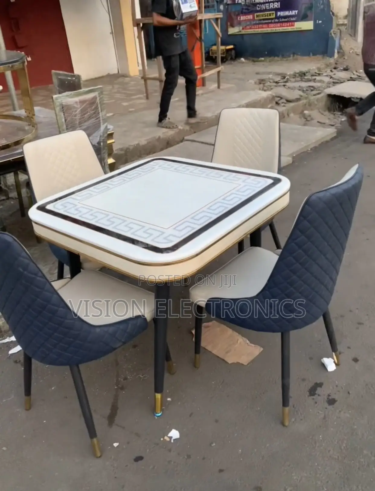 Marble 4 Seater Dining Set