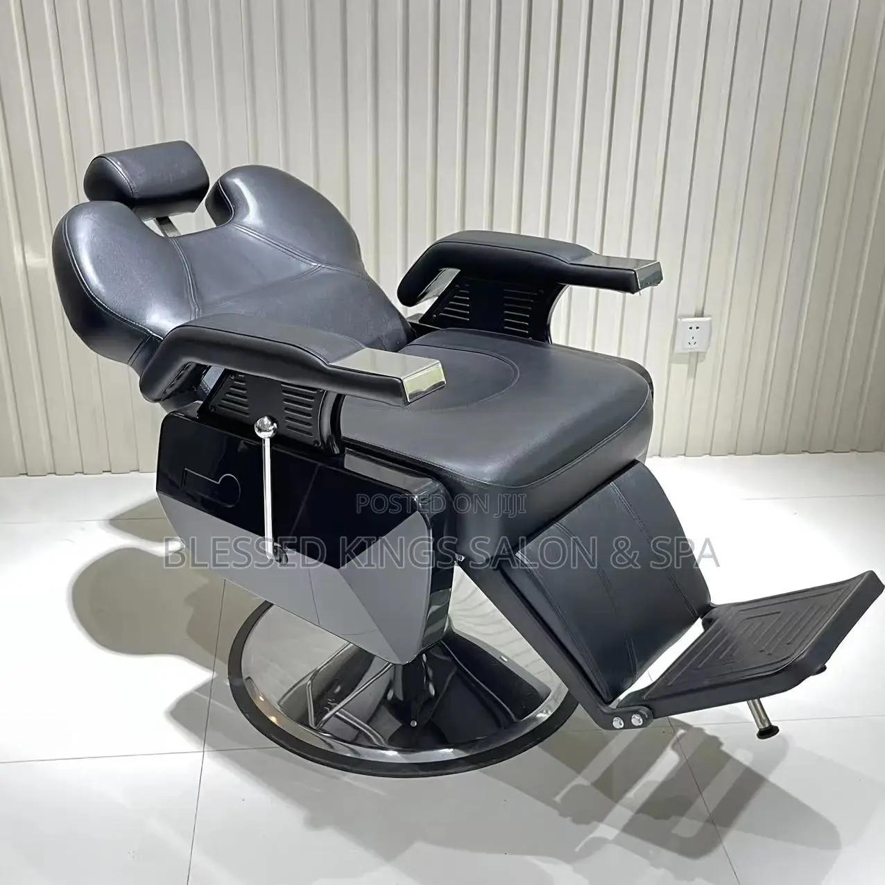 Big Black Barbing Chairs