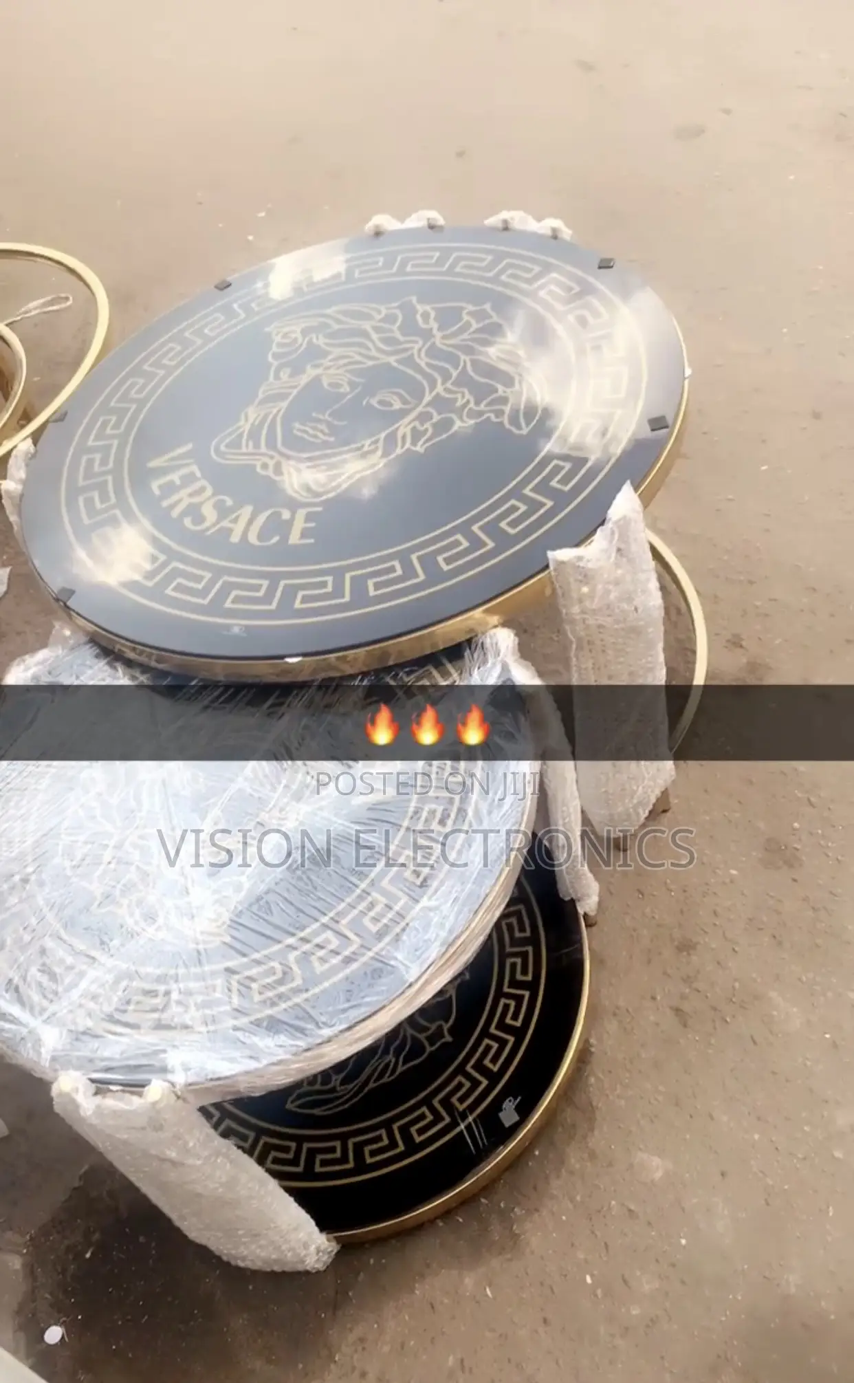 Varsace 2in1 Golden Center Table