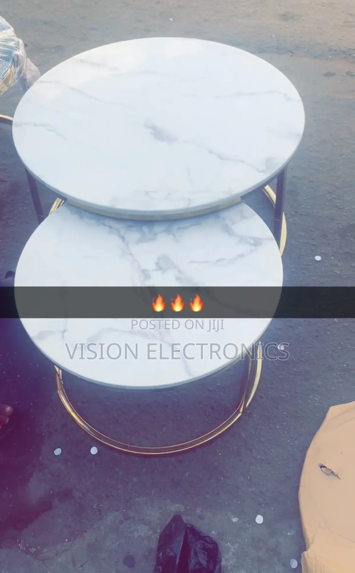 Marble 2in1 Round Center Table