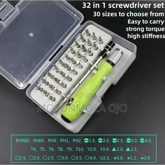 32 in 1 Multifunctional Tool Screwdriver Set