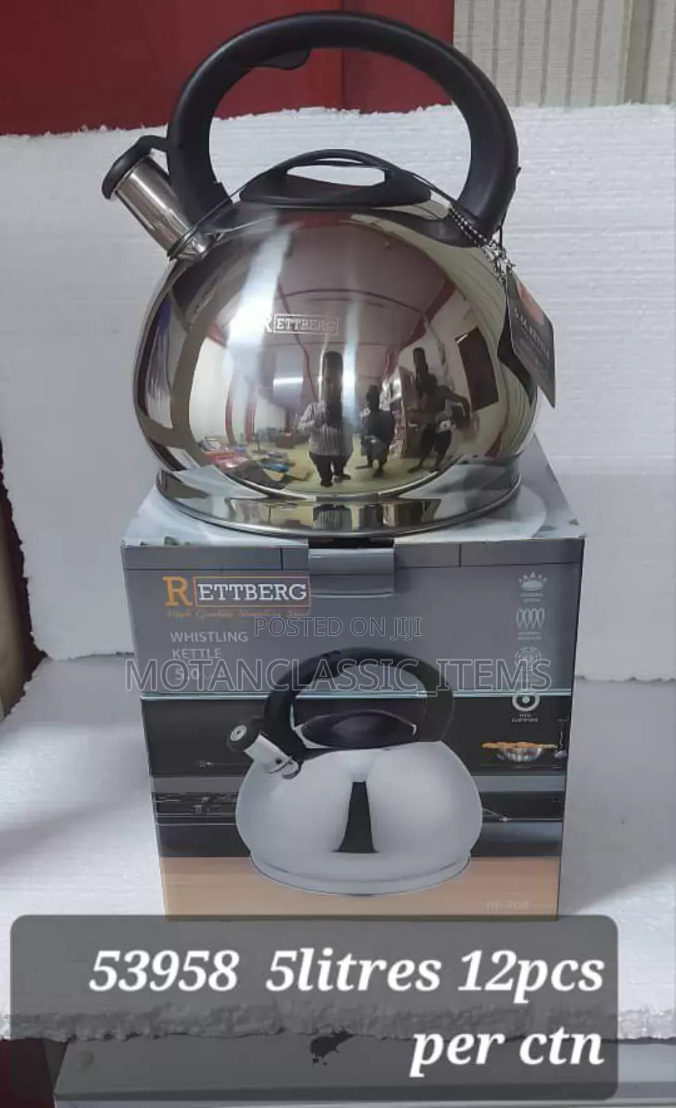 Quality Stainless Steel Whistling Kettle (5ltrs)