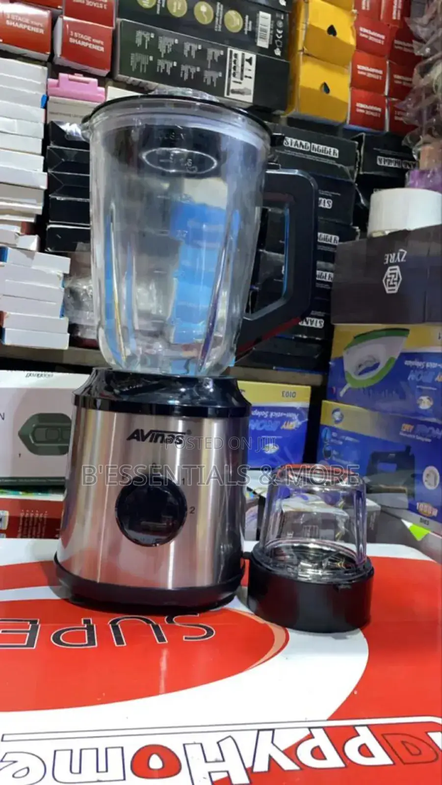 1800watts 2 IN 1 Avinas Glass Jar Blender