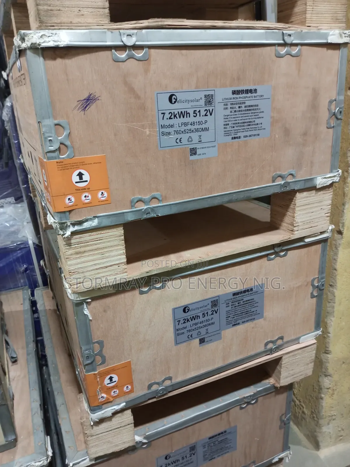 7.2kwh 51.V Felicity Lithium Batteries Available