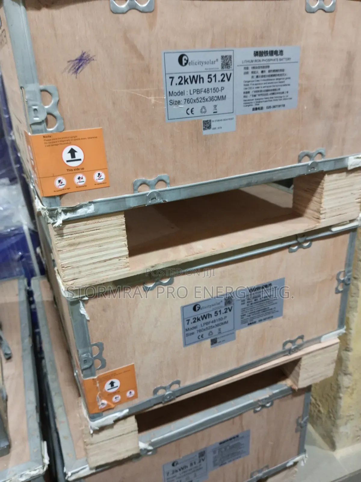 7.2kwh 51.V Felicity Lithium Batteries Available