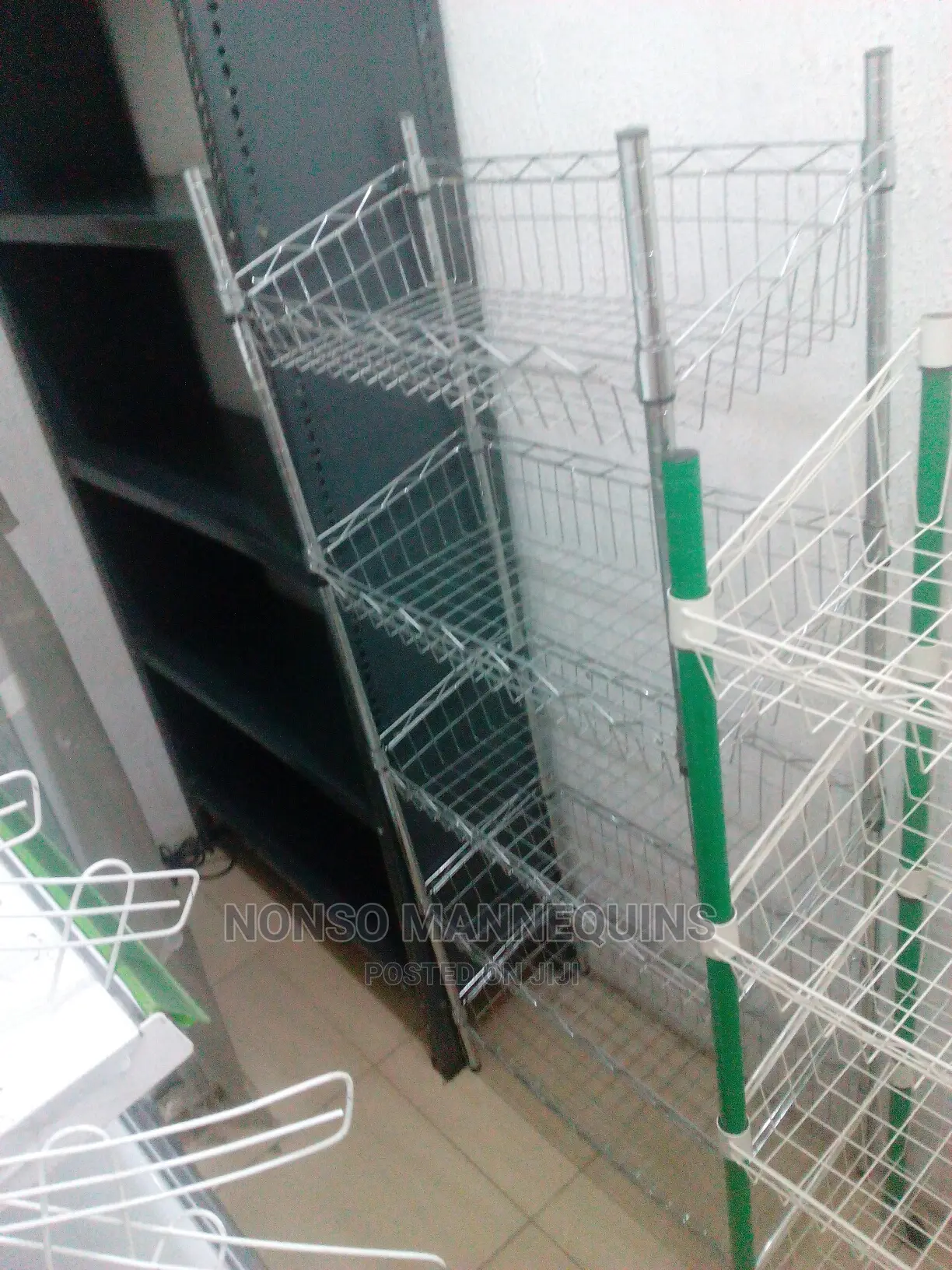 Green And White Basket