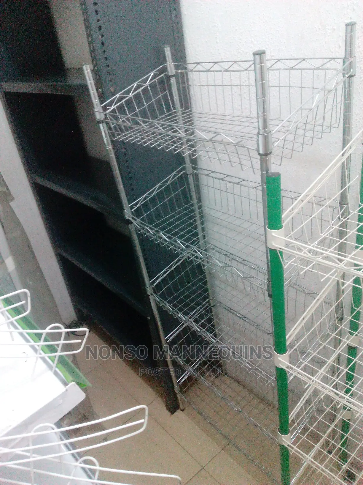 Green And White Basket