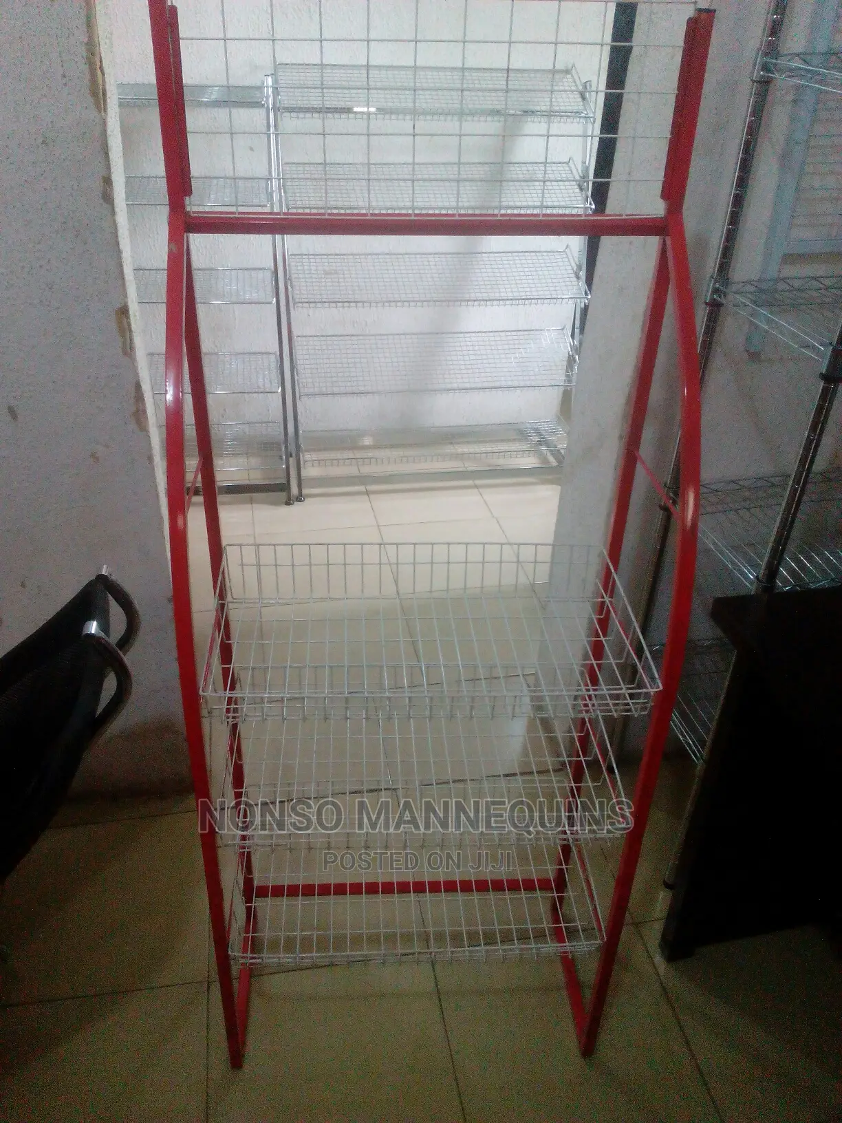 Red and White Basket