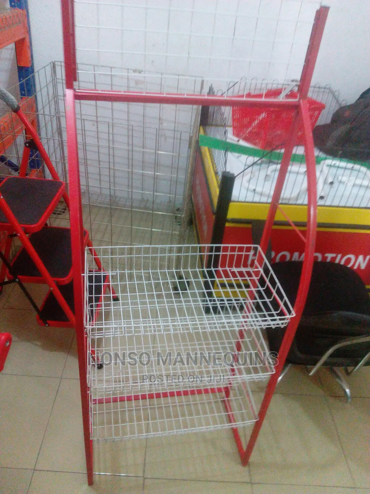 Red and White Basket