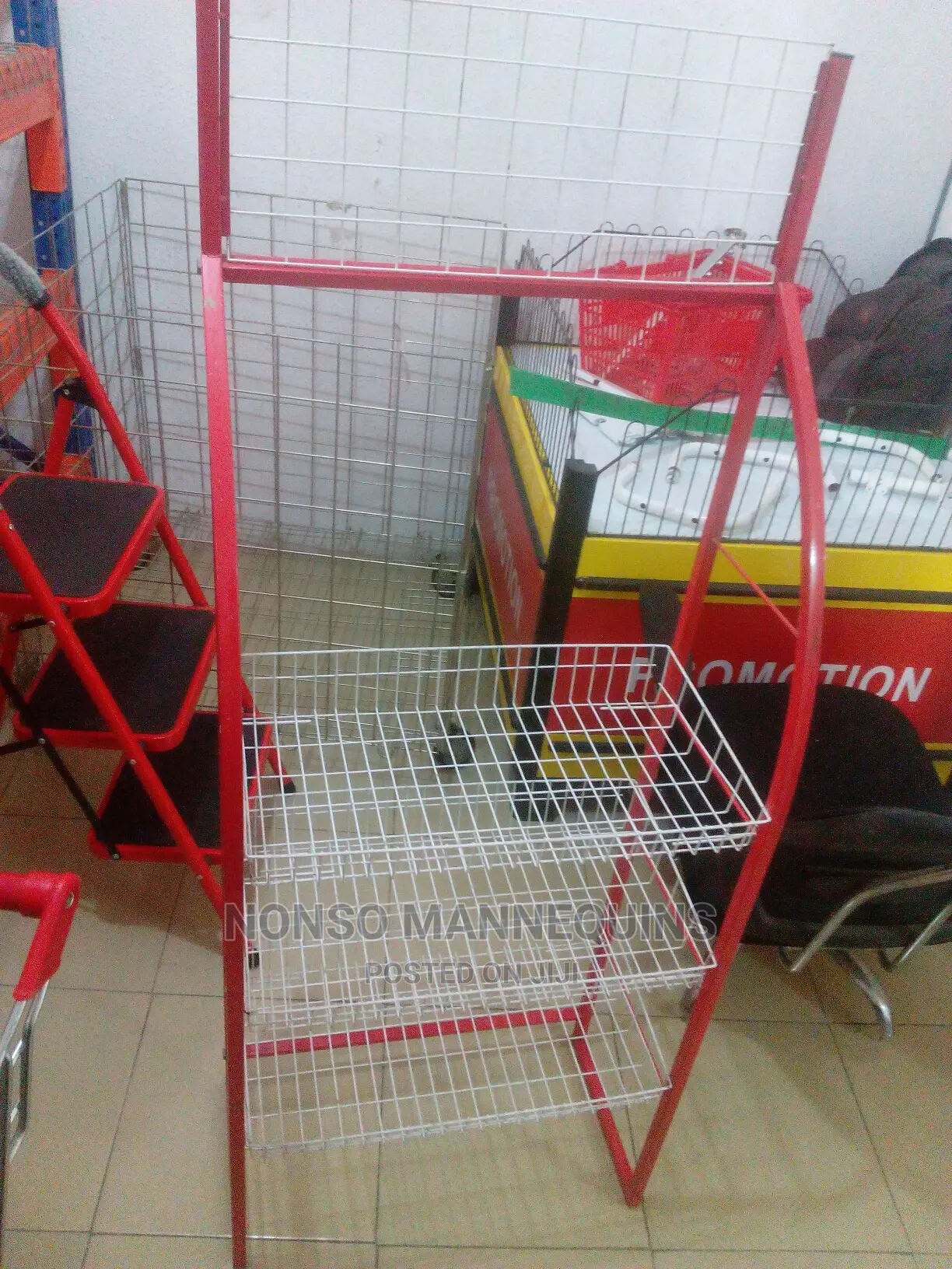 Red and White Basket