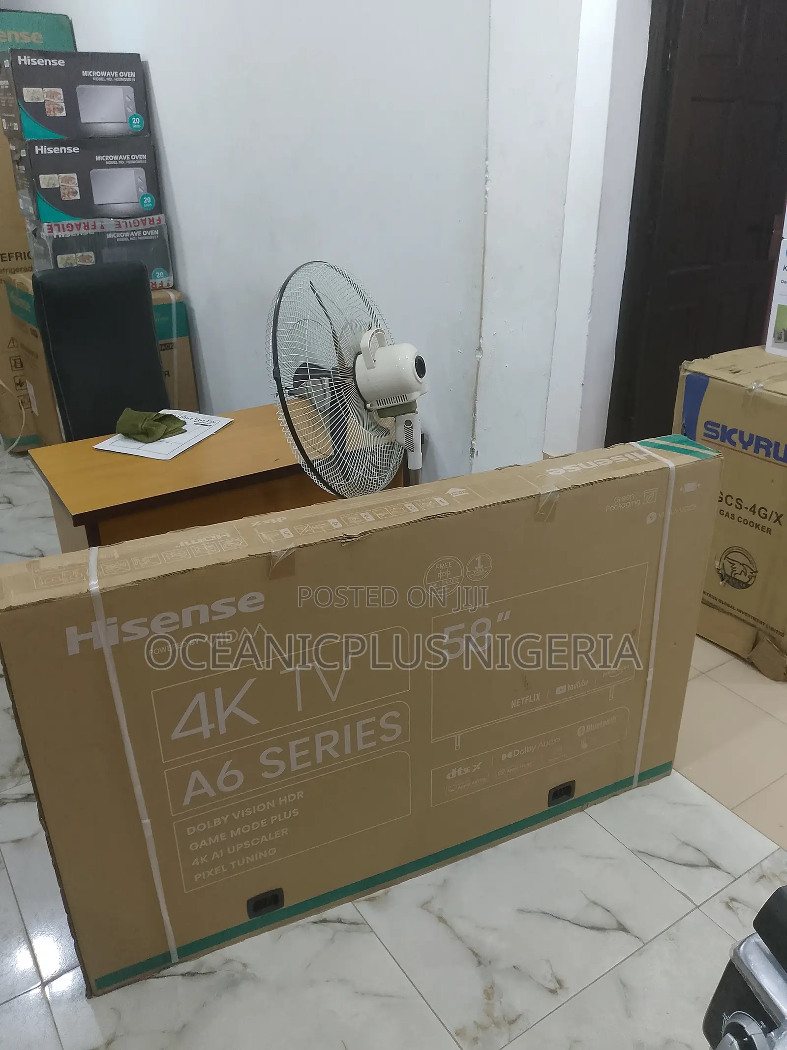 Authentic 58inches Hisdense Resolution Smart TV