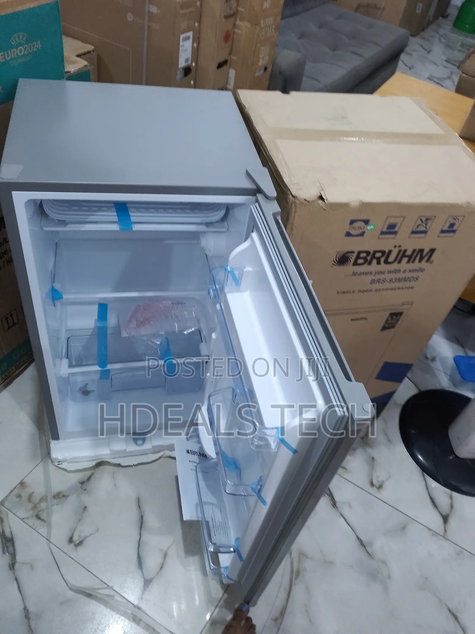 The Latest Bruhm 90L Refrigerator- BRS-93MMDS Top Freezer 