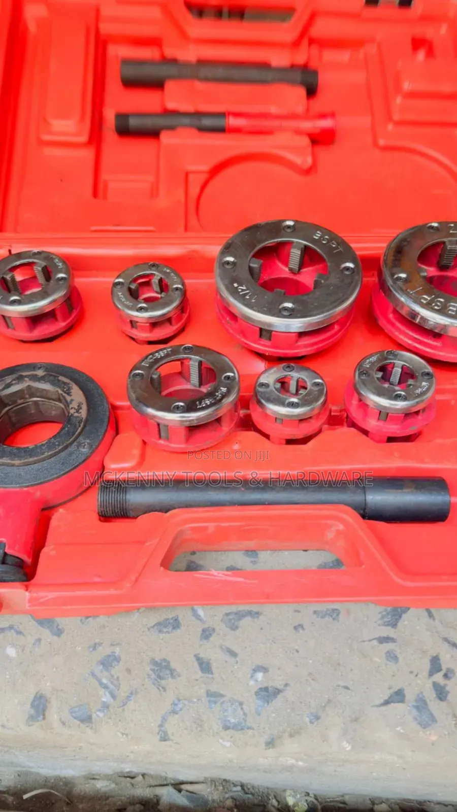 Ratcheting Pipe Threading Dice Set 2"